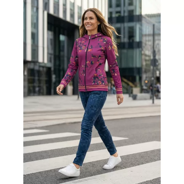  Ženski premium pulover z zadrgo ALTISPORT VOJ/ALW024MI02 VIJOLIČNA 