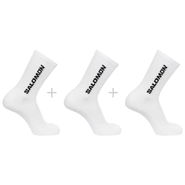  Nogavice SALOMON EVERYDAY CREW 3-PACK LC2086000 BELO/BELO/BELO 