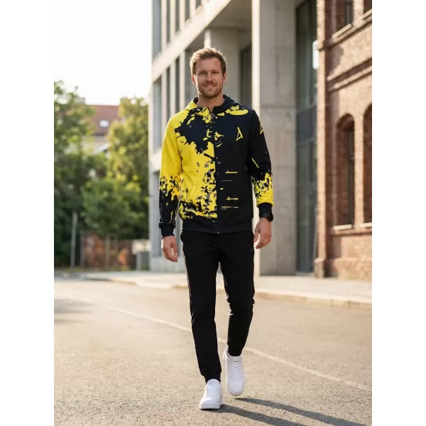  Moški vrhunski pulover z zadrgo ALTISPORT VOJ/ALM057MI02 FLUO RUMENA 