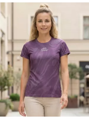 Ženska funkcionalna premija T -majice ALTISPORT VOJ/ALW072TR01 VIJOLIČNA
