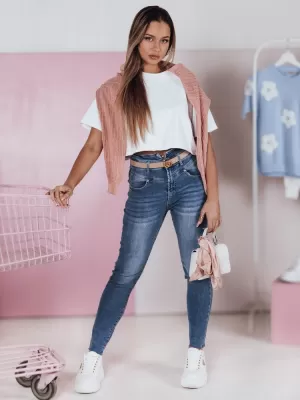 Ženske hlače DSTREET UY2368 SEA -BLUE