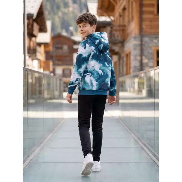  Premium otroški pulover ALTISPORT VOJ/ALK066MI01 ZELENA/MODRA 