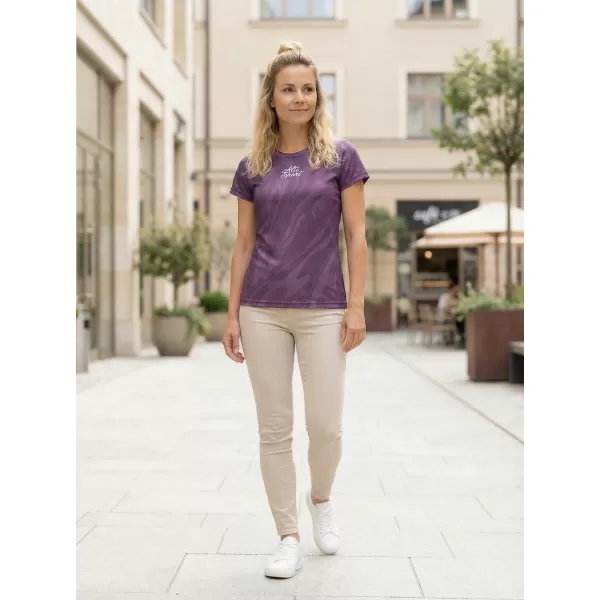  Ženska funkcionalna premija T -majice ALTISPORT VOJ/ALW072TR01 VIJOLIČNA 