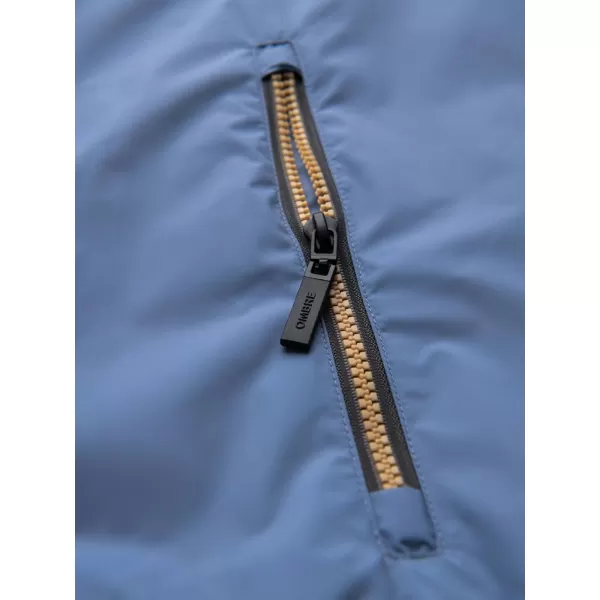  Jakna OMBRE C447 MODRA/TEMNO SIVA/GORČICA 