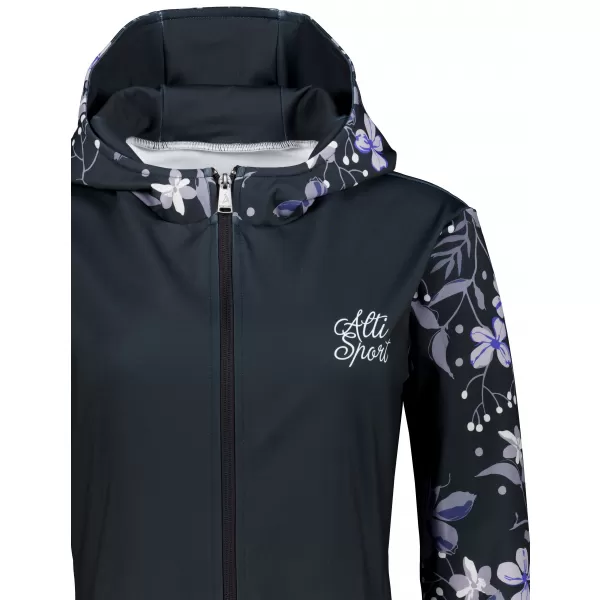  Ženski premium pulover z zadrgo ALTISPORT VOJ/ALW063MI02 ČRNA 