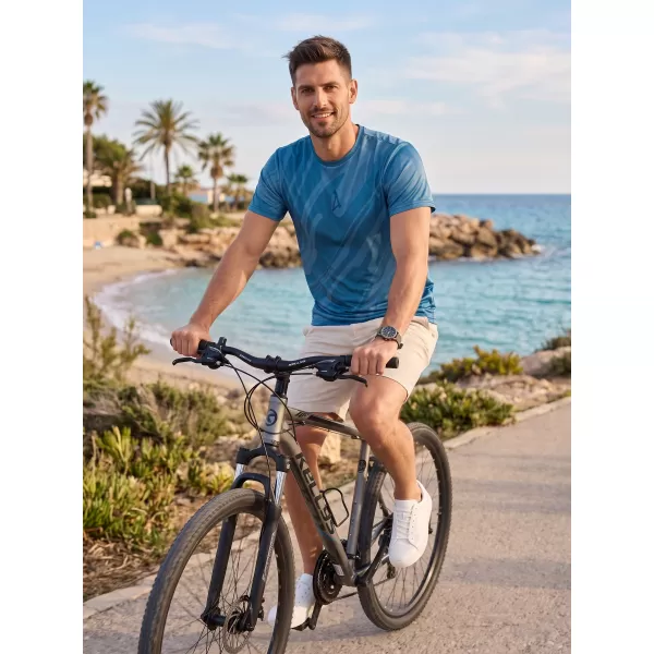  Moška funkcionalna t -majica Premium ALTISPORT VOJ/ALM072TR01 POLNOČNA MODRA 
