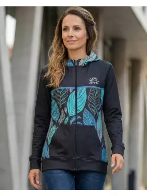 Ženski premium pulover z zadrgo ALTISPORT VOJ/ALW061MI02 MODRA