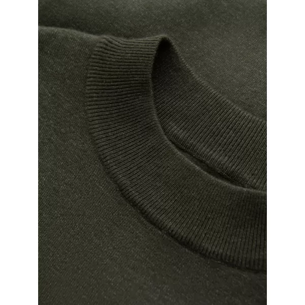  Moški pulover OMBRE OM-SWTN-0125 TEMNA OLJKA 
