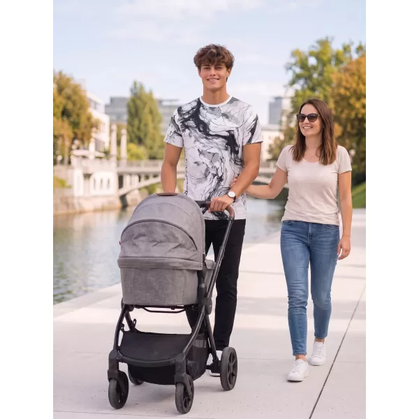  Moška funkcionalna t -majica Premium ALTISPORT VOJ/ALM071TR01 BELA -IN BLAC 