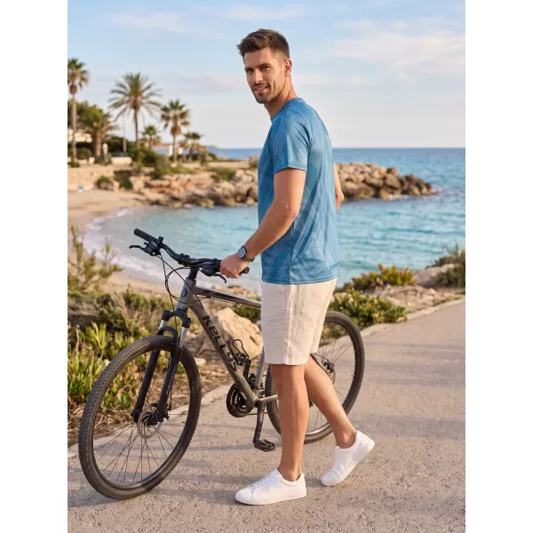  Moška funkcionalna t -majica Premium ALTISPORT VOJ/ALM072TR01 POLNOČNA MODRA 