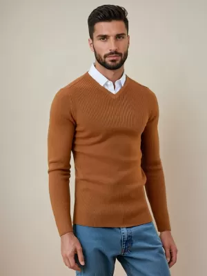 Moški pulover DSTREET WX2290 KAMELA