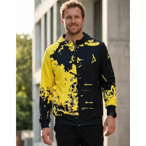  Moški vrhunski pulover z zadrgo ALTISPORT VOJ/ALM057MI02 FLUO RUMENA 