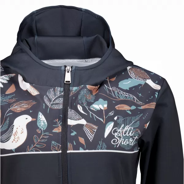  Ženski premium pulover z zadrgo ALTISPORT VOJ/ALW062MI02 ČRNA 