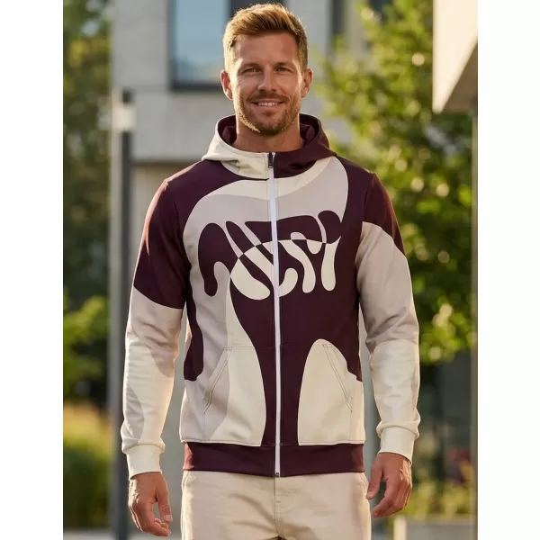  Moška jopica na Zip Premium ALTISPORT VOJ/ALM056MI02 BEŽ/RDEČA 