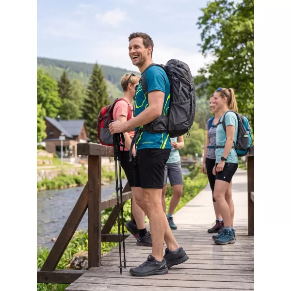  Moška premium funkcionalna majica s kratkimi rokavi ALTISPORT VOJ/ALM073TR01 MORNARSKO-FLUO RUMENA 