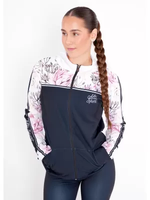 Ženski premium pulover z zadrgo ALTISPORT VOJ/ALW008MI02 ČRNA