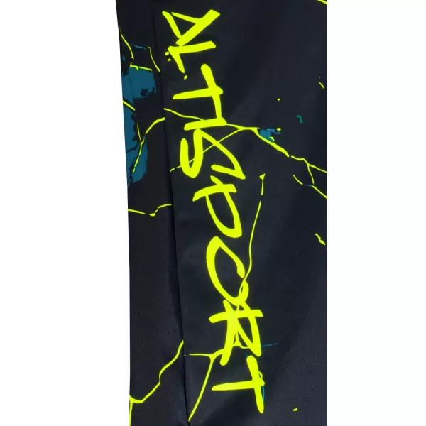  Moška funkcionalna t -majica Premium ALTISPORT VOJ/ALM071TR01 MORNARSKO-RUMENO 