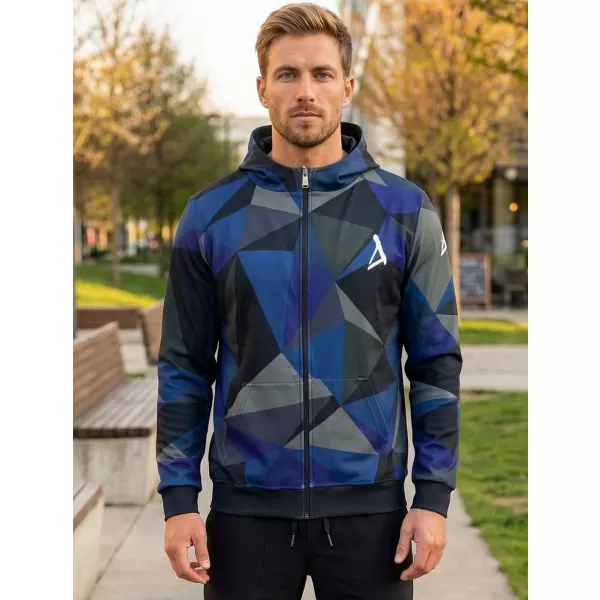  Moški vrhunski pulover z zadrgo ALTISPORT VOJ/ALM007MI02 TEMNO MODRA 