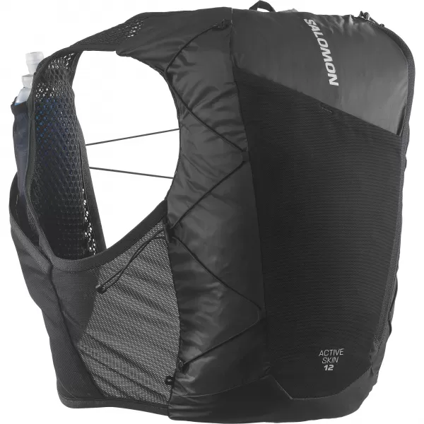  Moški nahrbtnik SALOMON ACTIVE SKIN 12 SET LC2177400 ČRNA/KOVINSKA 