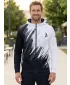 Moška jopica na Zip Premium ALTISPORT VOJ/ALM006MI02 ČRNO -BELA