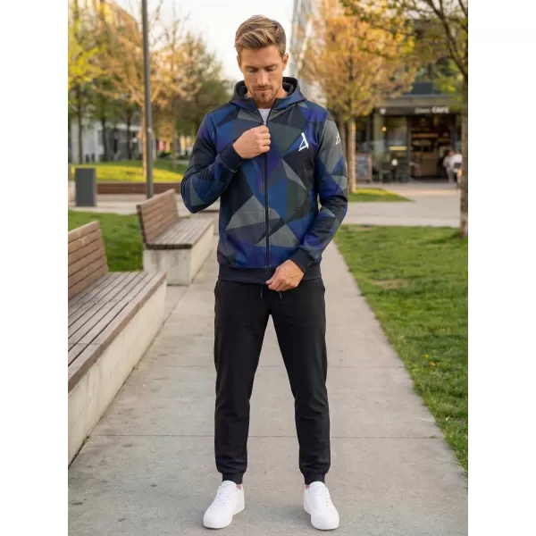  Moški vrhunski pulover z zadrgo ALTISPORT VOJ/ALM007MI02 TEMNO MODRA 
