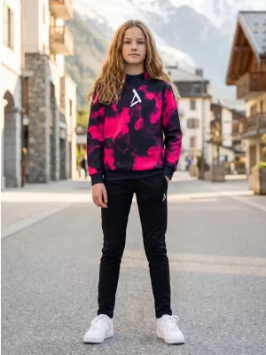 Premium otroški pulover ALTISPORT VOJ/ALK066MI01 ČRNO ROZA