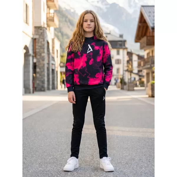  Premium otroški pulover ALTISPORT VOJ/ALK066MI01 ČRNO ROZA 