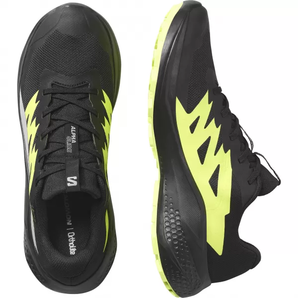  Moški čevlji SALOMON ALPHAGLIDE GTX L47802000 ČRNA/ZLITINA/OSTRO ZELENA 