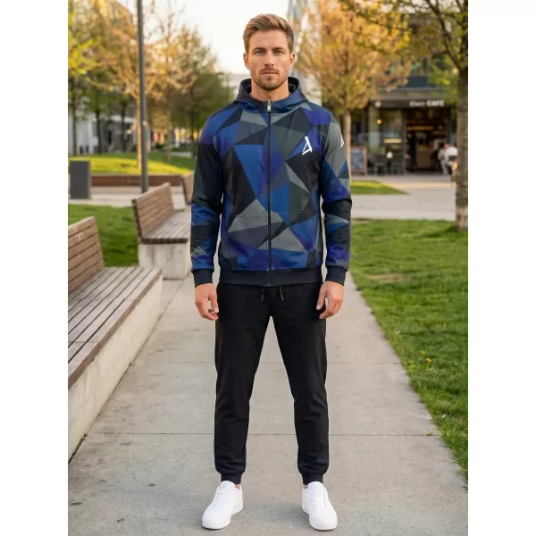  Moški vrhunski pulover z zadrgo ALTISPORT VOJ/ALM007MI02 TEMNO MODRA 