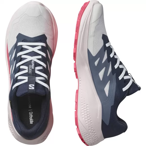  Ženski čevlji SALOMON ALPHAGLIDE GTX W L47802300 LUNARNI KAMEN/MODRE NOČI/RDEČE RDEČE 