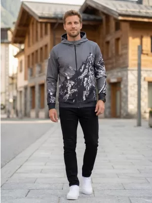 Moška jopica na Zip Premium ALTISPORT VOJ/ALM059MI02 SIVA