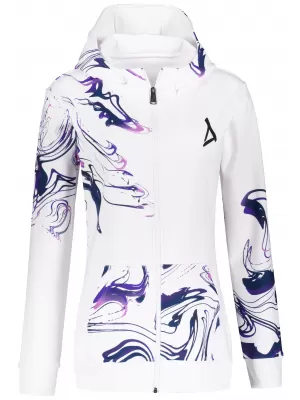 Ženska jopica na zadrgi Premium ALTISPORT VOJ/ALW064MI02 BELA -VIOLET