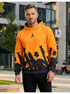 Moški premium pulover ALTISPORT VOJ/ALM069MI01 RUMENA IN ČRNA