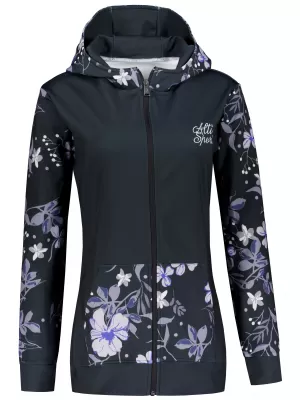 Ženski premium pulover z zadrgo ALTISPORT VOJ/ALW063MI02 ČRNA