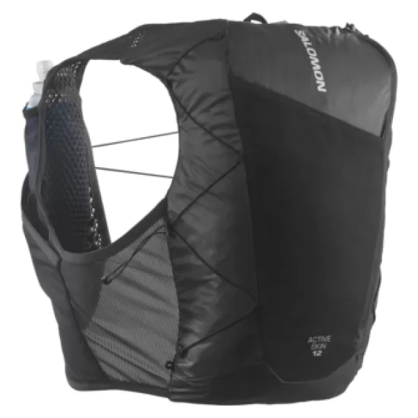 Moški nahrbtnik SALOMON ACTIVE SKIN 12 SET LC2177400 ČRNA/KOVINSKA 
