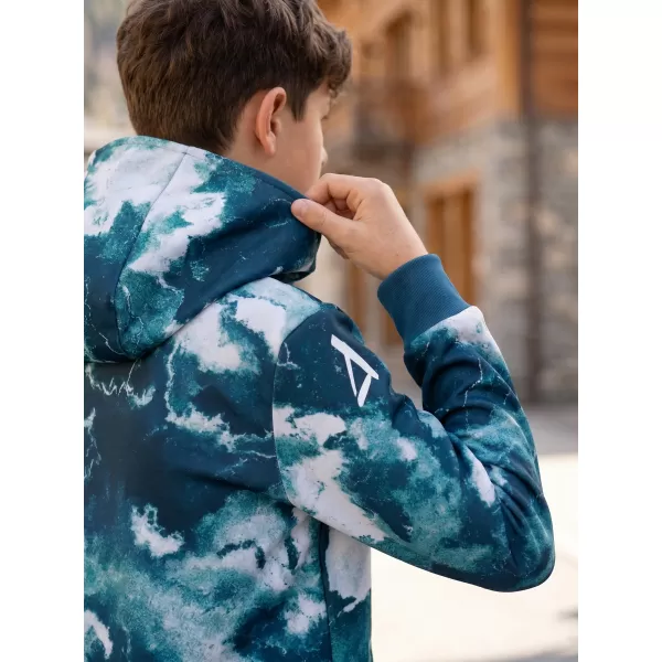  Premium otroški pulover ALTISPORT VOJ/ALK066MI01 ZELENA/MODRA 