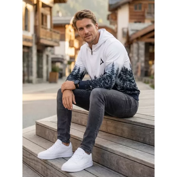  Moška jopica na Zip Premium ALTISPORT VOJ/ALM058MI02 BELA -GRAY 