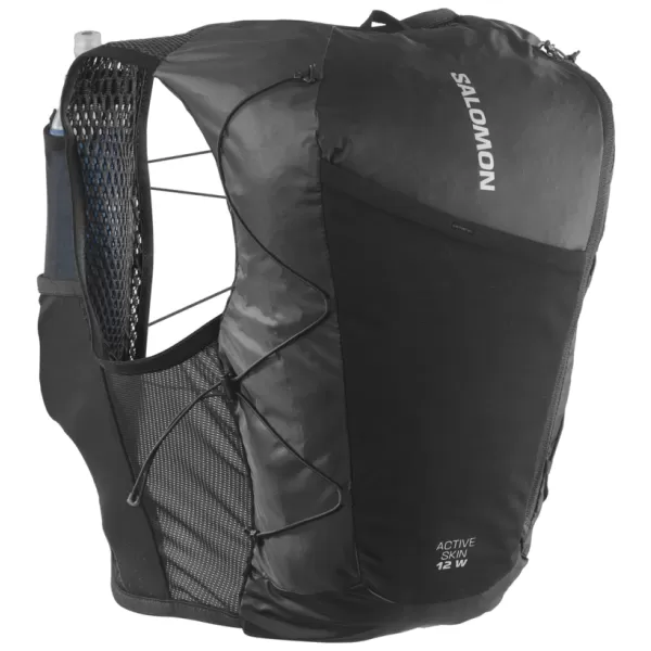  Ženski nahrbtnik SALOMON ACTIVE SKIN 12 WOMEN SET LC2178600 ČRNA/KOVINSKA 