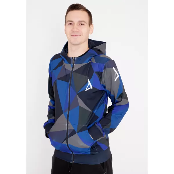  Moški vrhunski pulover z zadrgo ALTISPORT VOJ/ALM007MI02 TEMNO MODRA 