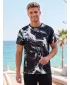 Moška premium funkcionalna majica s kratkimi rokavi ALTISPORT VOJ/ALM071TR01 ČRNO-BELO