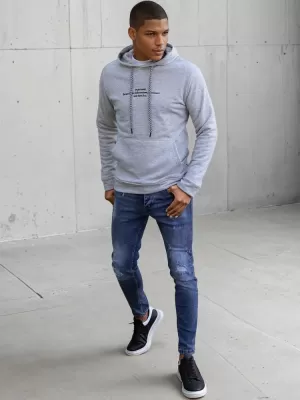Moška jopica DSTREET BX5459 SVETLO SIVA