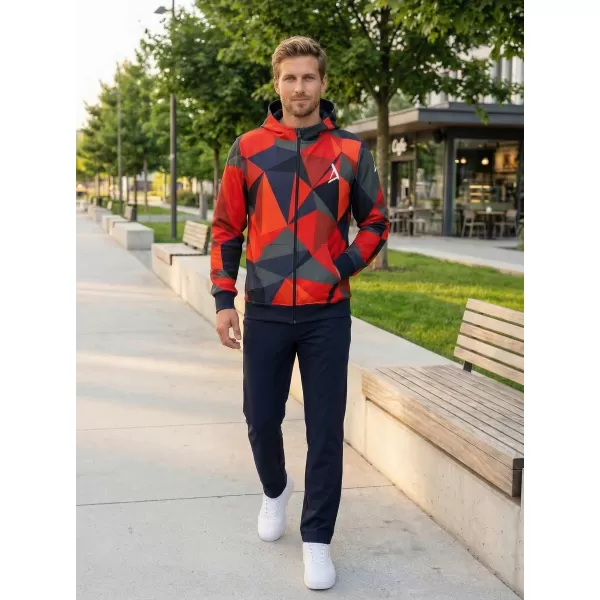  Moški vrhunski pulover z zadrgo ALTISPORT VOJ/ALM007MI02 RDEČA 