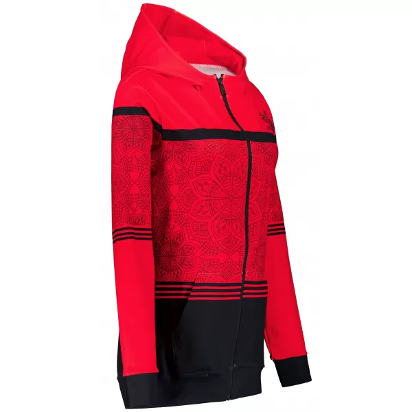  Ženski premium pulover z zadrgo ALTISPORT VOJ/ALW023MI02 RDEČA 