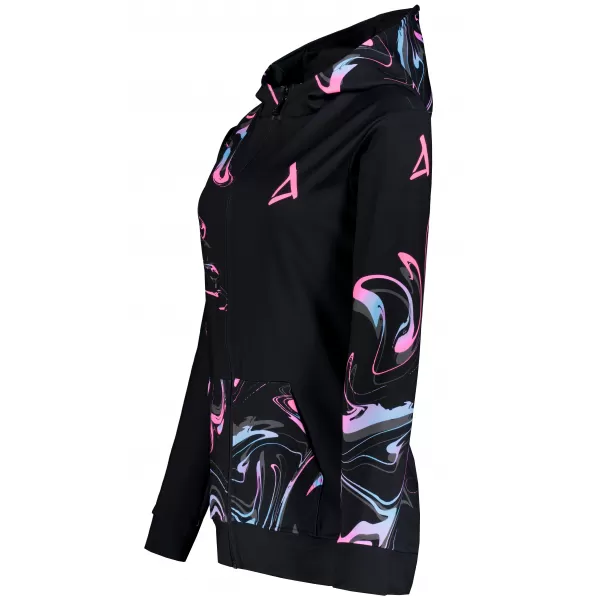  Ženska jopica na zadrgi Premium ALTISPORT VOJ/ALW064MI02 ČRNA -PINK 
