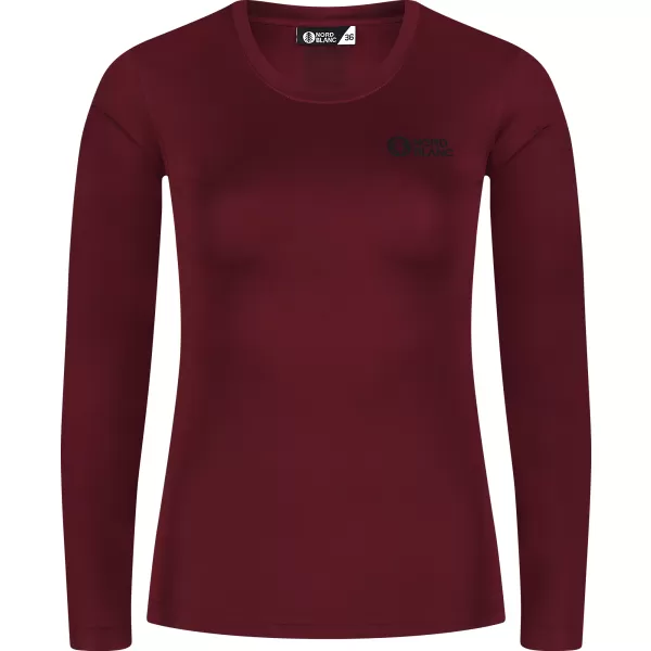  Ženska funkcionalna majica NORDBLANC SUCCESS NBSLF8030 BURGUND 