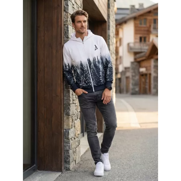 Moška jopica na Zip Premium ALTISPORT VOJ/ALM058MI02 BELA -GRAY 