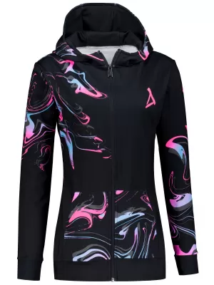 Ženska jopica na zadrgi Premium ALTISPORT VOJ/ALW064MI02 ČRNA -PINK