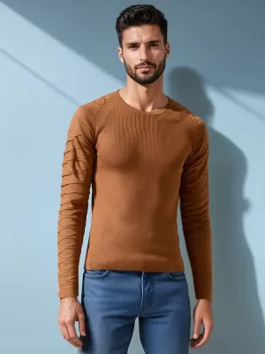 Moški pulover DSTREET WX2289 KAMELA