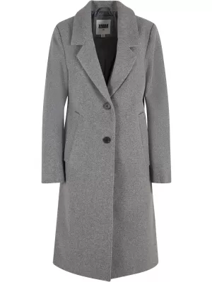 Ženski plašč URBAN CLASSICS TB7075 TEMNO SIV MELANGE