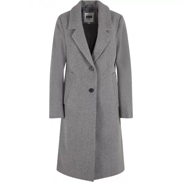  Ženski plašč URBAN CLASSICS TB7075 TEMNO SIV MELANGE 